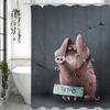 Zasłona prysznicowa Drop Scribble Pig, Dekoracyjna zasłona prysznicowa do łazienki, Wodoodporna zasłona prysznicowa z haczykami
