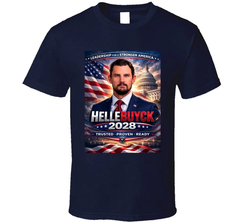 Connor Hellebuyck 2028 For President Trusted Proven Ready Fan T Shirt S