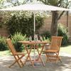 VidaXL 3-Piece Folding Garden Bistro Set In Solid Acacia Wood 3385963