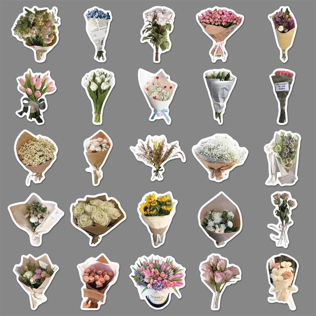 50 Sheets Cartoon Creative DIY Stickers Set for Journals