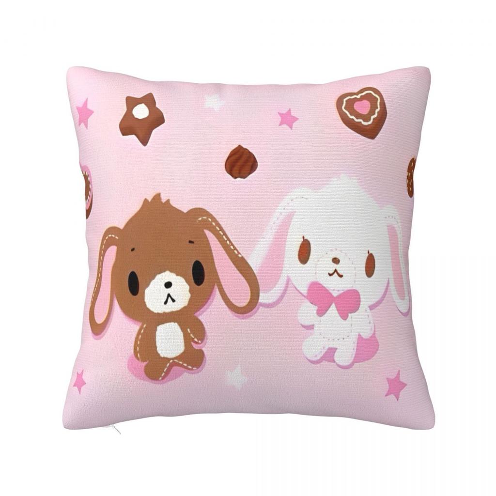 Cute Sugarbunnies Square Pillow Cases Sugar Rabbit Cushion Covers Awesome Decor Pillowcover for Car 45*45cm