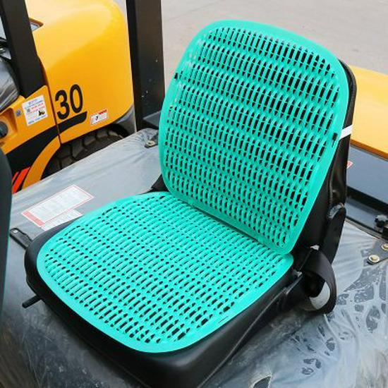 Breathable Summer Forklift Seat Cover for Heli, Longgong, Liugong - Cool Plastic Cushion