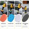 UNTIOR Electric Drill Brush Attachment Set Power Scrubber Brush Car Polisher Kitchen Bathroom Cleaning Kit Toilet Cleaning Tools