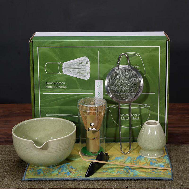 Japanese Ceramic Matcha Whisking Set