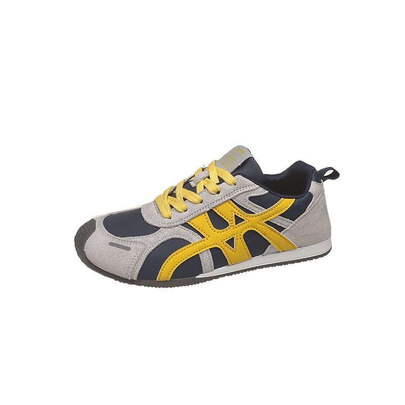 

Нишевая ретро повседневная женская осенняя новая универсальная удобная простая обувь на шнуровке, облегающая 40 жёлтый