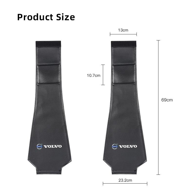 

2PCS Car Seat Headrest Cover Anti-Dirty Protective Accessories For Volvo S80 V60 V70 XC60 S60 V90 V40 XC40 S90 XC90 R T6 V50 C30