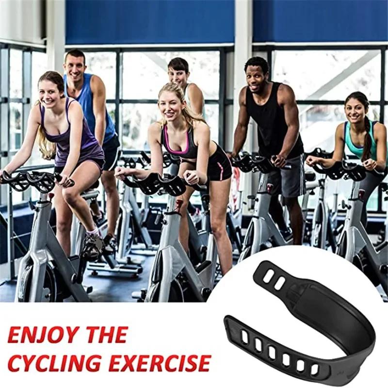 2/4Pcs Bicycle Pedal Straps Adjustable Length Exercise Bike Belts Generic Stationary Cycling Fix Bands Tape Bike Accessories