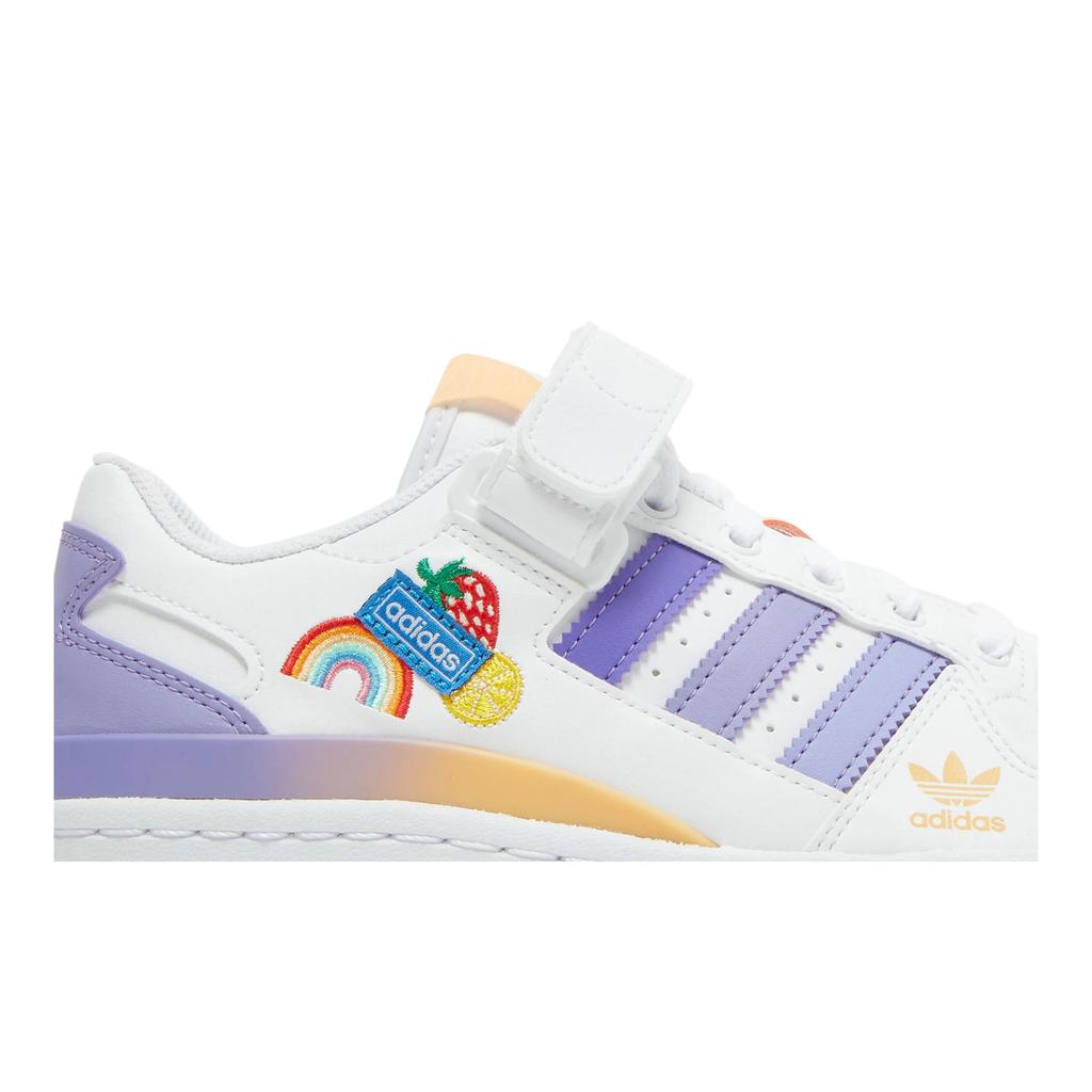 adidas Forum Low J 'White Light Purple' (Unisex) Cloud White / Light Purple / Magic Lilac Kids' Skateboarding Shoes GY8209