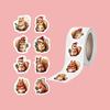 500/roll, Christmas, Creative Cartoon, Squirrel, Sealing Stickers, Gift Packaging, Envelope Stickers