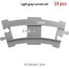 Urban Traffic Series Battery Powered Electric Train Track DIY Assembly Brick Playset for Straight Track Curved Track and Crossed Track Puzzle Asse