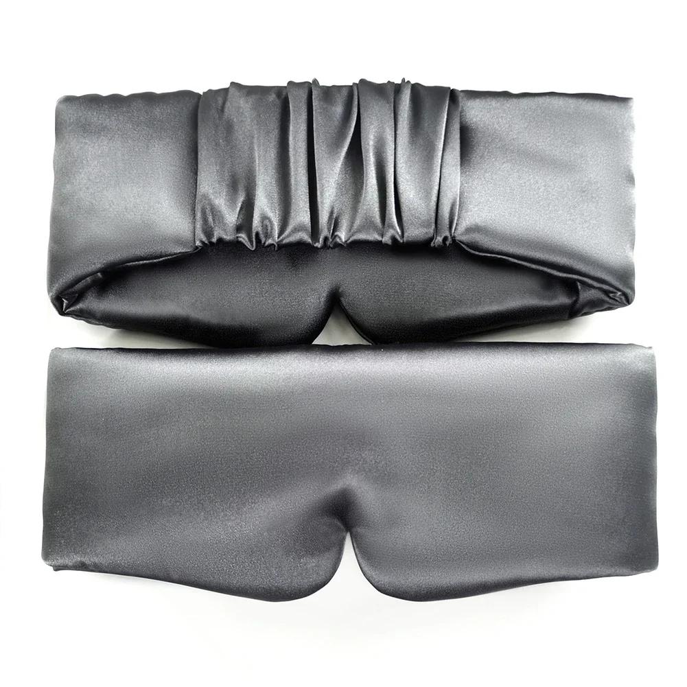 Enlarged Eye Patch Women Men Silk Satin Sleep Mask Comfortable Sleeping Eye Mask Eyeshade Cover Shade Eyes Relax Eyepatch