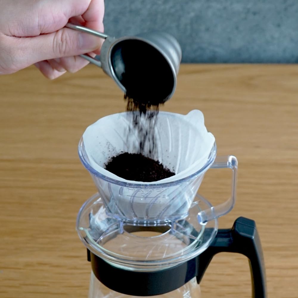 HARIO Trapezoidal Coffee 200 Filters Filters X 5 Made In FSC 01 W Filters, 1-2 Cups, (40 Packs), Japan, Certified, Paper, White, PEF-01-40W-5S-AZ+