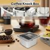 Coffee Knock Box Espresso Dump Bin for Barista Coffee Grind Anti-slip Espresso Dump Bin Grind Waste Bin Coffee Grounds Bucket