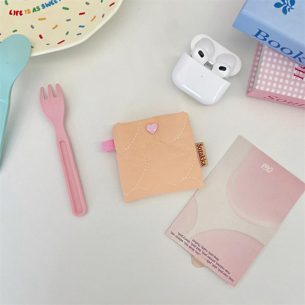 Student Earphone Case With Polyester Material Portable Organizer For Girls