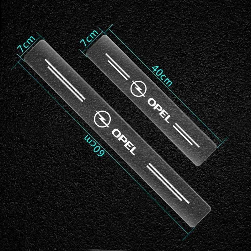 Car Scratchproof Car Threshold Transparent Sticker For Opel Astra j Insignia Astra g Corsa Zafira b Mokka Vivaro Meriva
