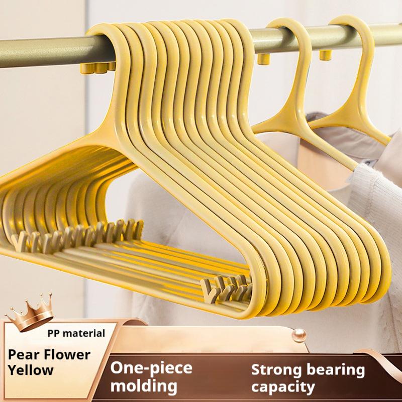 Thick Non-trace Plastic Coat Hanger Solid Clothes Hanging Wholesale High-light Clothing Store Household Non-slip Clothes Brace