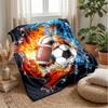 Sports in Flames and Water 7 Theme blanket Lightweight Warm Flannel Blanket Decorative Throw Blanket for Home Decoration