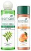Biotique Bio Apricot Refreshing Body Wash, 190ml & Bio Neem Purifying Face Wash, 200 Ml
