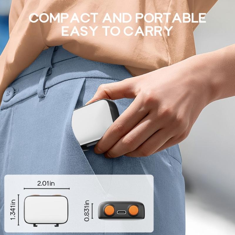 LED Video Light Fit for Pocket 3 Action Camera Adjustable Brightness Portable Type C Rechargeable LED Fill Light