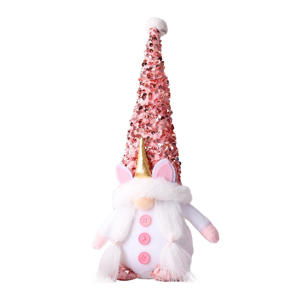 

Pink Gnome Plush Dwarf Doll Home Table Ornaments Holiday Decorations