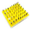 50 Pieces Diamond Burr Bits Drill Kit Rotary Burrs Set Grinding Wheel for Head Burr Drill Bits for Jewelry Carving Polis