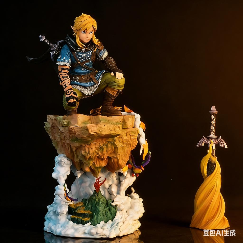 Beste Hf&Hb The Legend Of Zelda Link Karte Tears Of The Kingdom Animation Tide Play GK Dekorationen Geschenke.