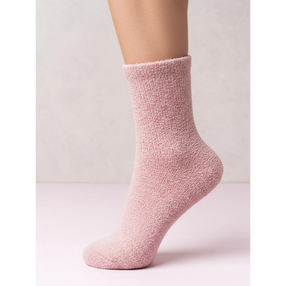 DaiSo Women S Solid Color cloSe Up Sleep SockS Pink