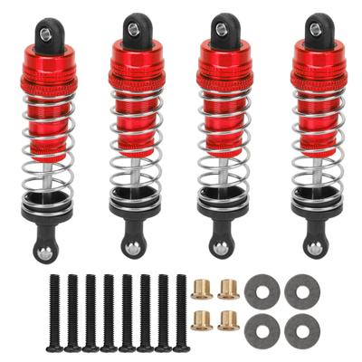 4Pcs RC Metal Shock Absorber Damper Set for MN86 MN86S MN86K MN86KS 112 RC CrawlersRed
