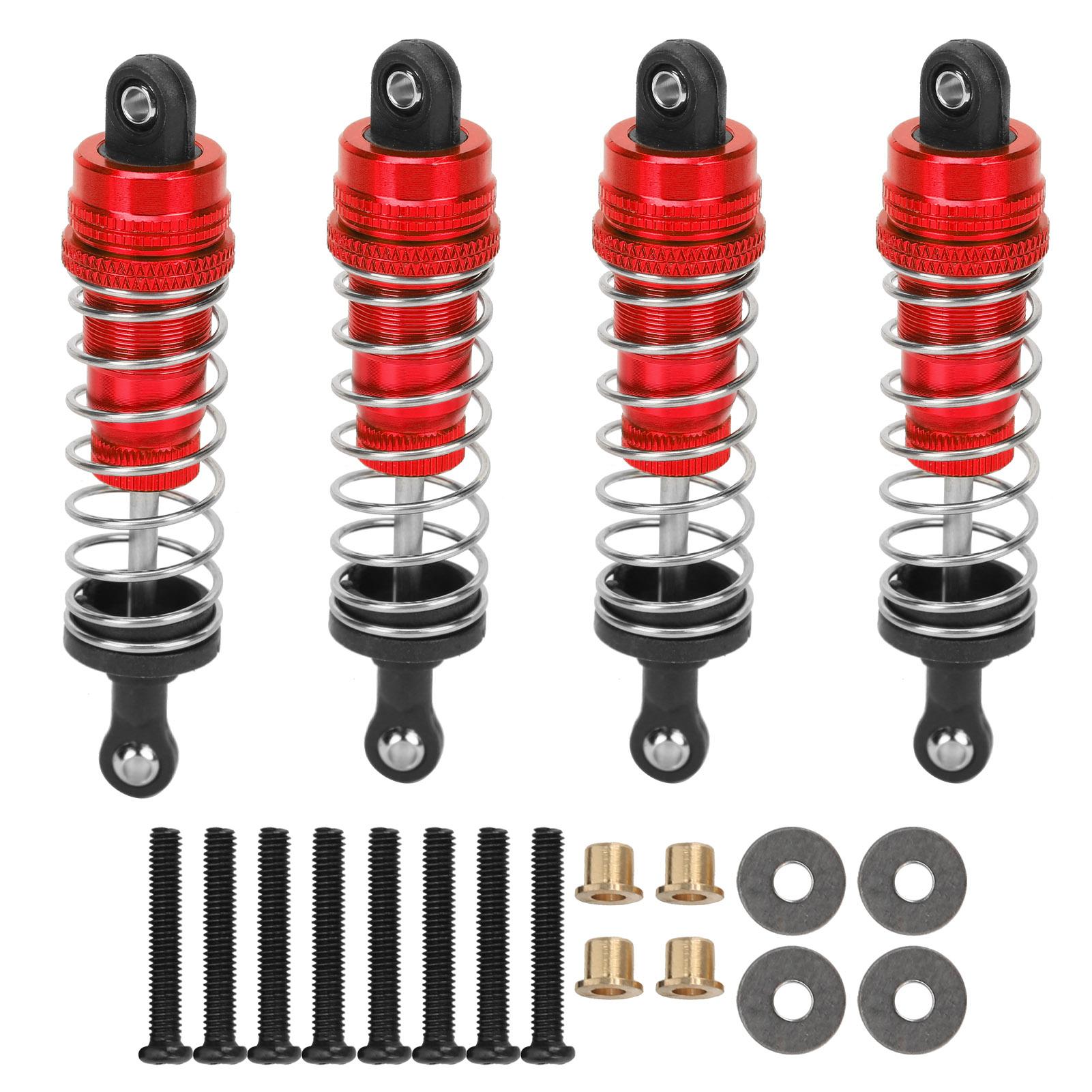 

4Pcs RC Metal Shock Absorber Damper Set for MN86 MN86S MN86K MN86KS 112 RC CrawlersRed червоний