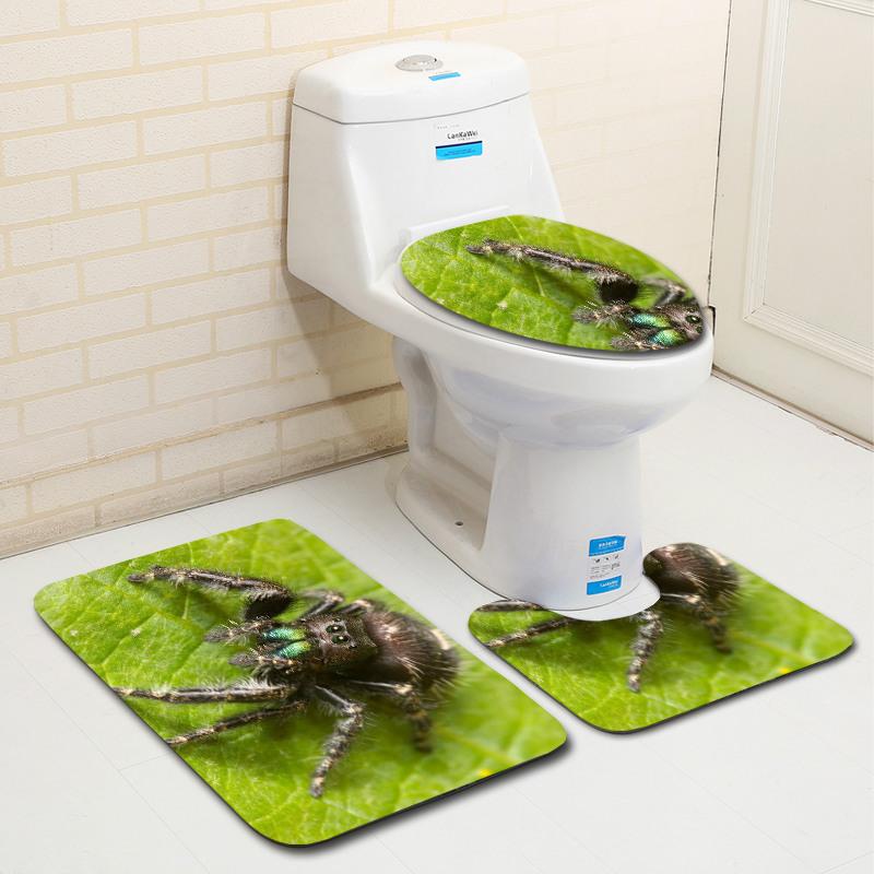 Animal Floor Mat Bathroom Mat Toilet Three-Piece Set