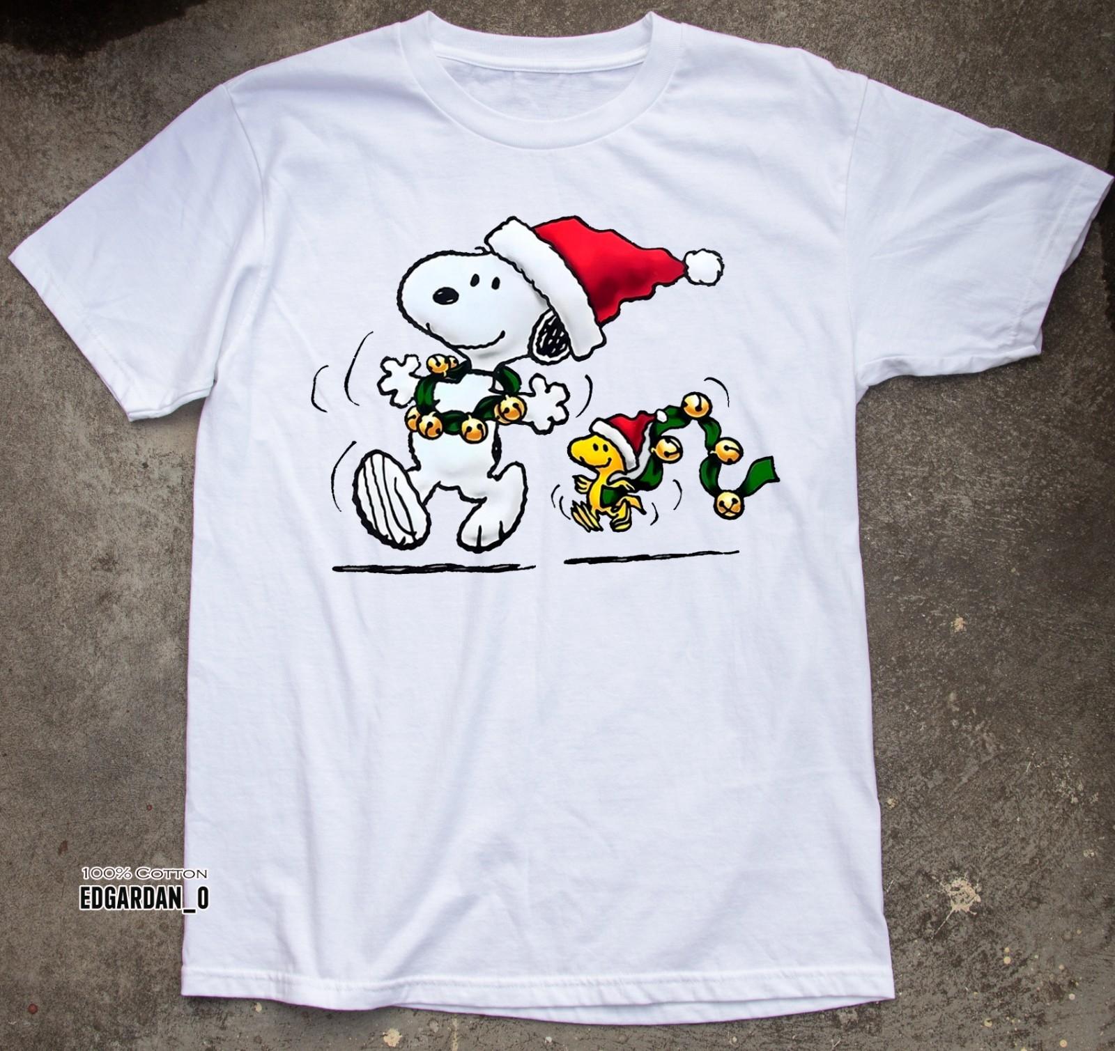 Funny Snoopy Christmas Shirt, Happy Peanuts Christmas, White T-shirt Size S-5XL XL