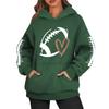 Hettegensere for kvinner Oversized gensere Langermet Uformell genser Hettegenser Topper