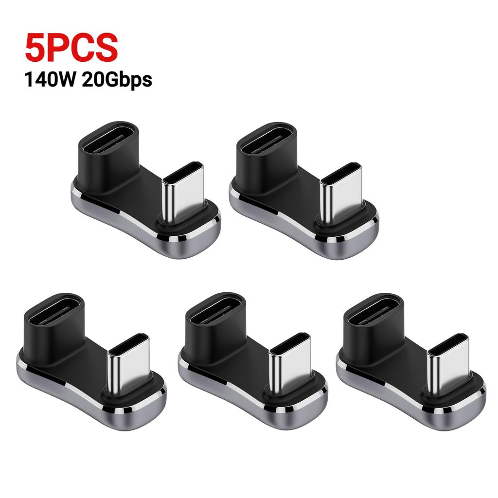 For Steam Deck USB C Male To Female Extension Connector 180 Degree PD 140W 20Gbps Fast Charging Adapter Game Console Accessoies