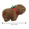 Brown Capybara Plush Papa Circle Stuffed Animals Lovely Capybara Wrist Circle  Kid Gift