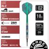 Target Japan KAZE SERIES CEROS 90% Tungsten K-Flex Soft Tip Dart Set K-Flex No.6 Shape Flights and Shafts 2BA Black Pixel Tip (02 18g)
