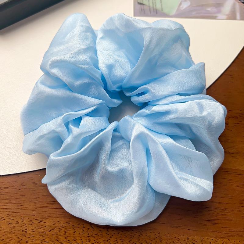 New Large-sized Fabric Hair Band and Hair AccessoryFeaturing Retro Floral and Diamond-encrusted Ponytail Hair Ties