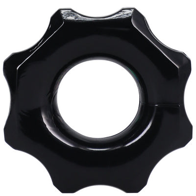 Cockring The Gear 20 mm Noir - RockSolid by Doc Johnson - Cockrings Flexibles