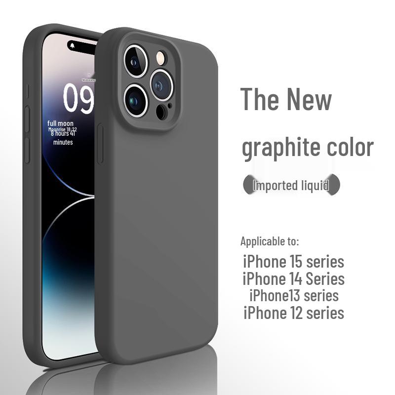 Apple Titanium Color iPhone 17 Pro Max Case, Liquid Silicone