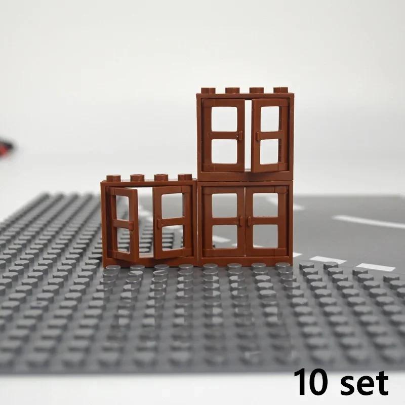 City Friends MOC Tür Fenster Bausteine Zaun Treppen Leiter Burg Garten Haus Wand Zubehör Baustein Leduo Spielzeug