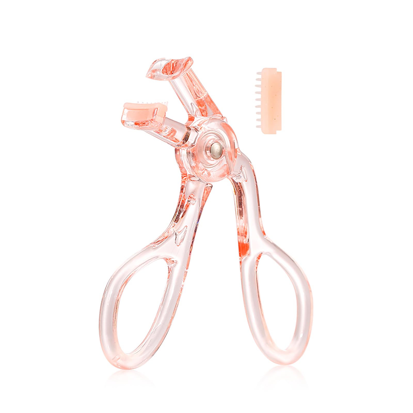 

aopoka Eyelash Portable Eyelash for Eyelash Face Lower Includes Eyelash Curler and Replacement Rubber Band Curler, Curler, Dual-Use, Long-Lasting, розовый