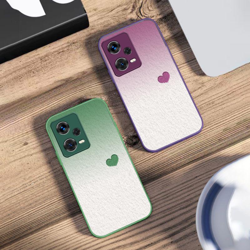 Beiwen Love Purple For Xiaomi 14 Ultra 13 Lite Redmi Note 13 11 Pro 12 Plus Poco X6 3 Pro F4 6 GT Tempered Glass Phone Case