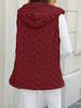 European & American Plush Hooded Cardigan Vest for Fall/Winter - Warm & Stylish Women's Jacket