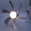 E27 Thread Ceiling Fan 85V-265V Chandelier Fan with Light Color and Wind Speed Adjustment E27 Thread LED Fan for Indoor