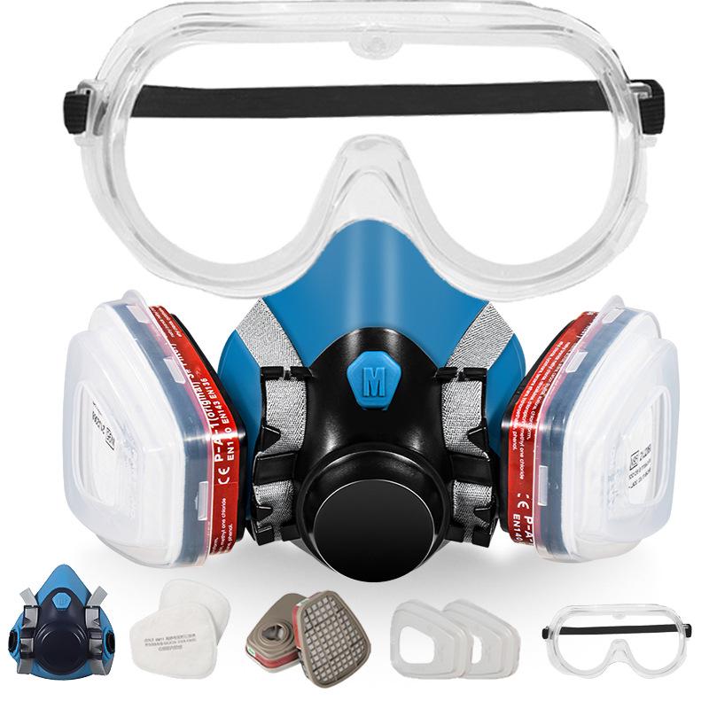 Toxic Smoke Half-Face Mask for Pesticide, Spray Paint, Chemical, Dustproof, and Firefighting Protection