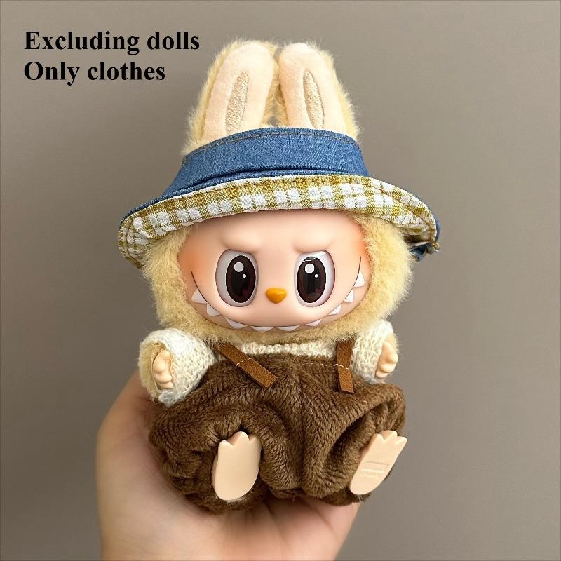 Suit for 17cm Doll Clothes, Labubu Doll Clothes, Costumes for Labubu Dolls, Labubu Outfit,  Excluding Dolls