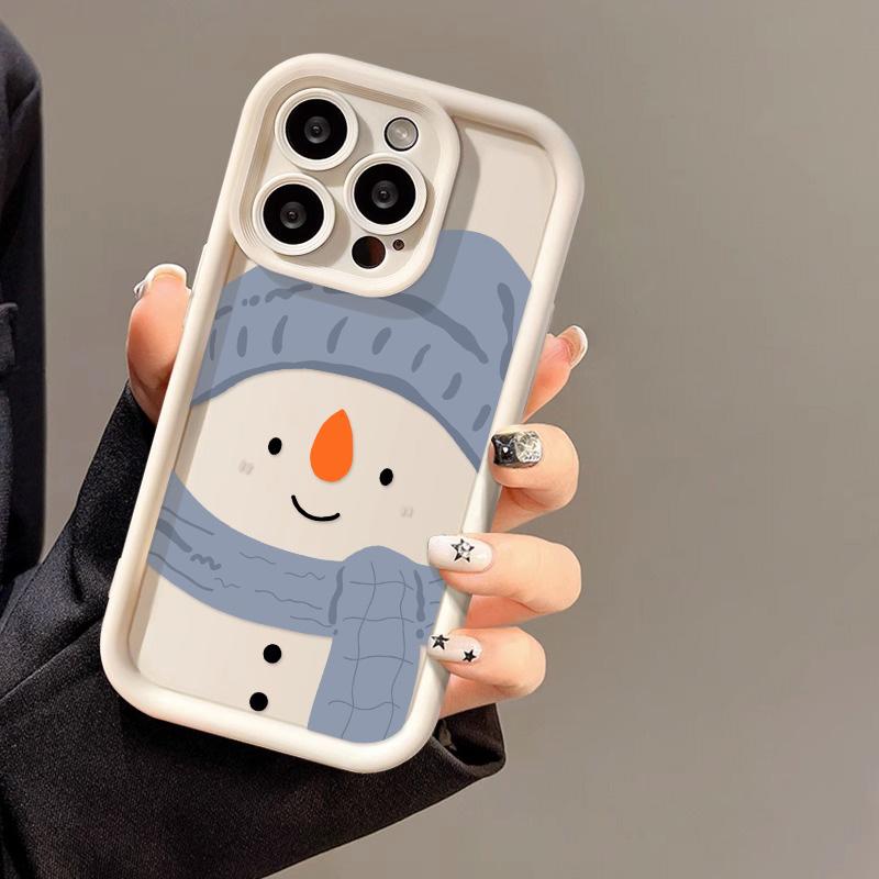 Christmas Phone Case for iPhone 11 13 12 14 15 16 Pro Max XR XS Samsung A15 A55 A05 Redmi 12 13C OPPO A16 A18 A60 Reno 11 Vivo Y17S Y12 Infinix Note