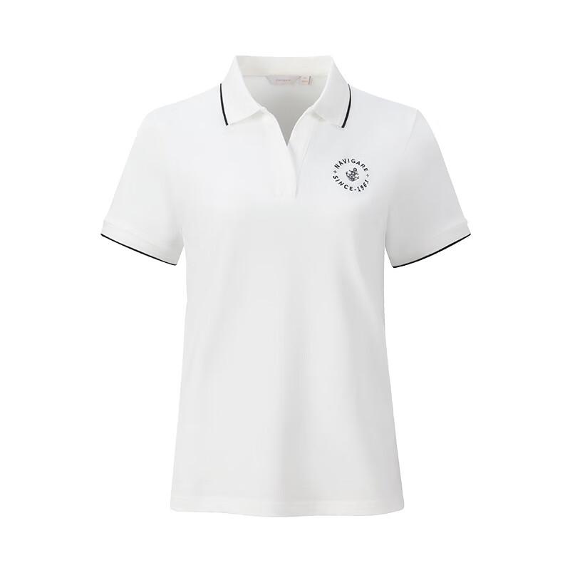 Navigare Women's Elegant Lapel Polo T-shirt