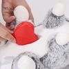 Dog Toy Puppy Soft Texture Cute Rabbit Simulate Heartbeat Bite Resistant Interactive Emotional Pet Plush Comfort Washable for Daily Use
