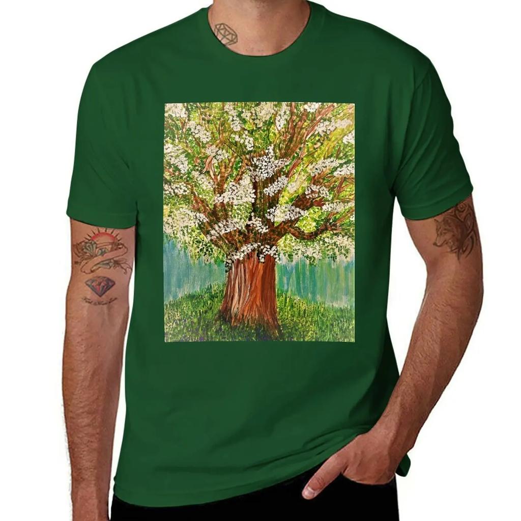 Peace tree T-Shirt oversized graphics mens t shirts casual stylish