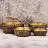 Creative Copper Double Dragon Pattern Cornucopia Decoration, Home Living Room, Shop Opening for Buddha Supplies, Decor Bowl, 1Pc
